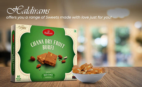 Haldiram's Chana Dry Fruit Burfi